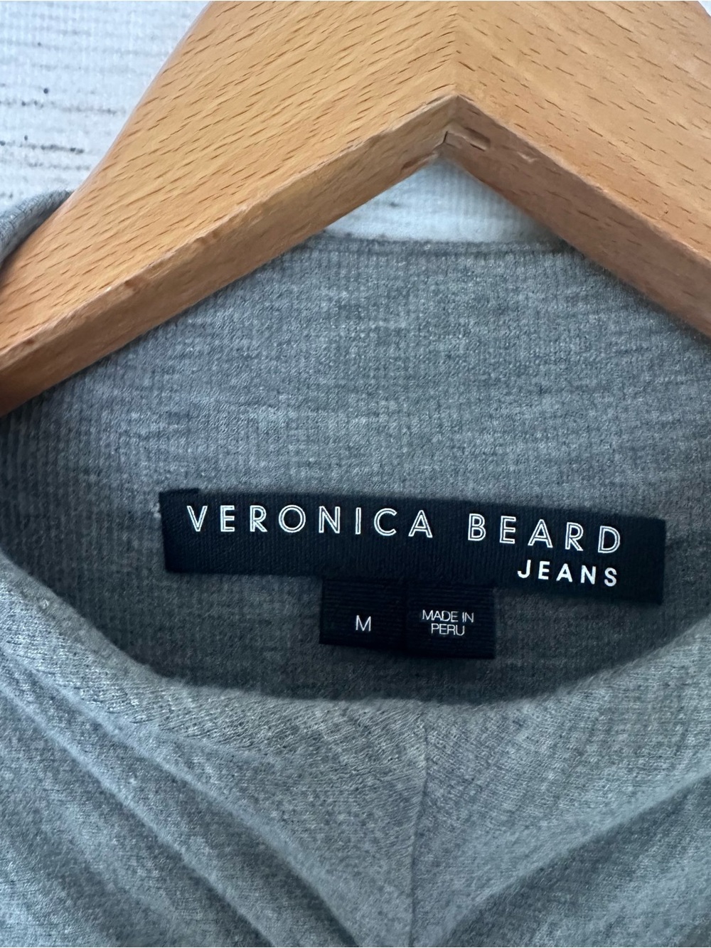 Veronica Beard the Theresa Turtleneck in Heather Grey. - Picture 6 of 8